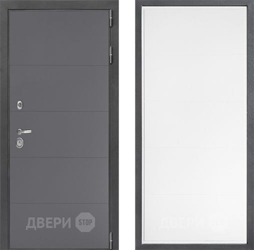 Входная металлическая Дверь Дверной континент ДК-3/649 ФЛ-649 Белый софт в Павловском Посаде