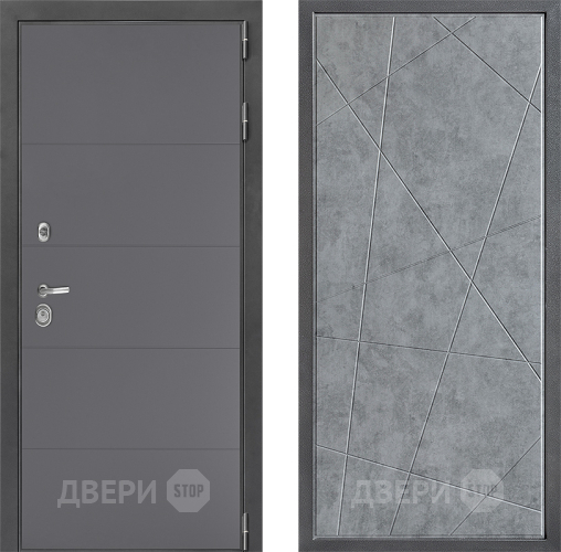Дверь Дверной континент ДК-3/649 ФЛ-655 Бетон серый в Павловском Посаде