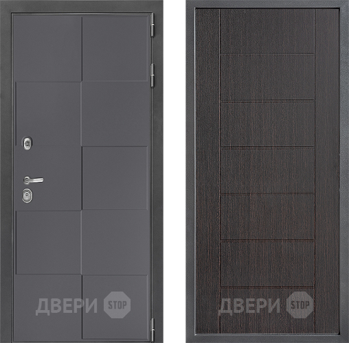 Входная металлическая Дверь Дверной континент ДК-3/606 ФЛ-Лайн Венге в Павловском Посаде