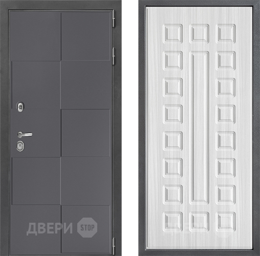 Входная металлическая Дверь Дверной континент ДК-3/606 ФЛ-183 Сандал белый в Павловском Посаде