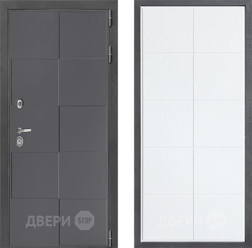 Входная металлическая Дверь Дверной континент ДК-3/606 ФЛ-Кватро Белое дерево в Павловском Посаде