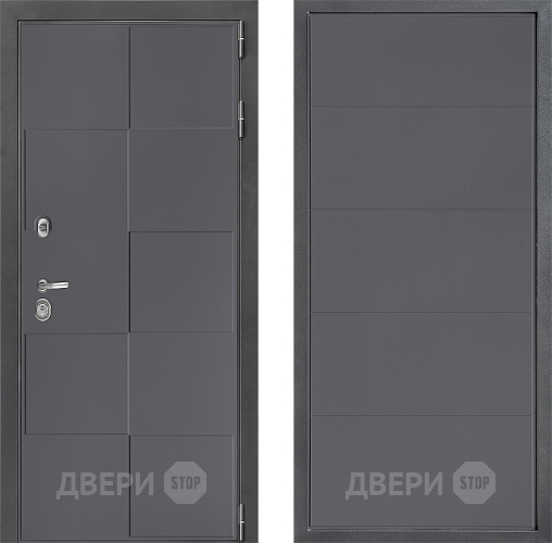 Входная металлическая Дверь Дверной континент ДК-3/606 ФЛ-649 Графит софт в Павловском Посаде