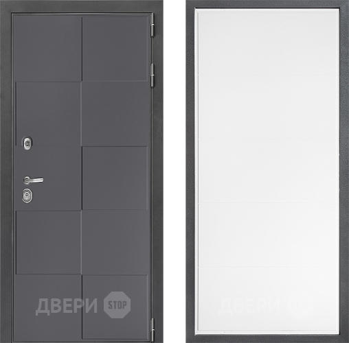 Входная металлическая Дверь Дверной континент ДК-3/606 ФЛ-649 Белый софт в Павловском Посаде