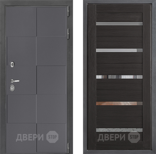Входная металлическая Дверь Дверной континент ДК-3/606 ФЛ-47 Венге в Павловском Посаде