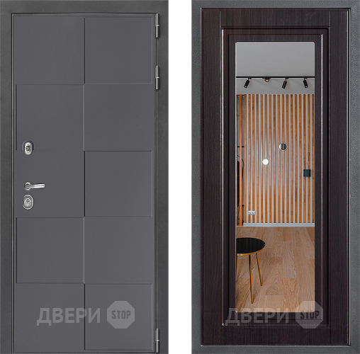 Дверь Дверной континент ДК-3/606 ФЛЗ Зеркало Венге в Павловском Посаде