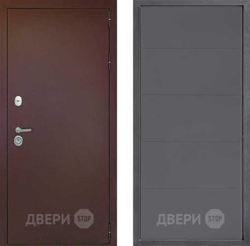 Дверь Дверной континент Рубикон Медь Дизайн ФЛ-649 Графит софт в Павловском Посаде