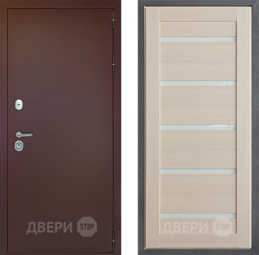 Входная металлическая Дверь Дверной континент Рубикон Медь Дизайн ФЛ-47 Капучино в Павловском Посаде