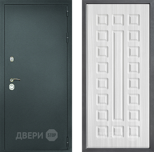 Дверь Дверной континент Рубикон Серебро Дизайн ФЛ-183 Сандал белый в Павловском Посаде