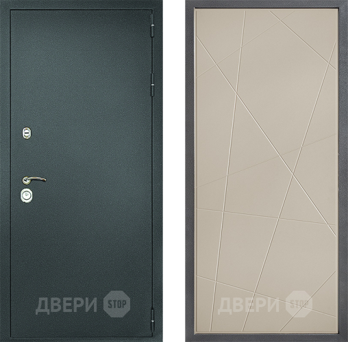 Дверь Дверной континент Рубикон Серебро Дизайн ФЛ-655 Капучино в Павловском Посаде
