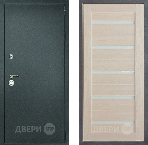 Входная металлическая Дверь Дверной континент Рубикон Серебро Дизайн ФЛ-47 Капучино в Павловском Посаде