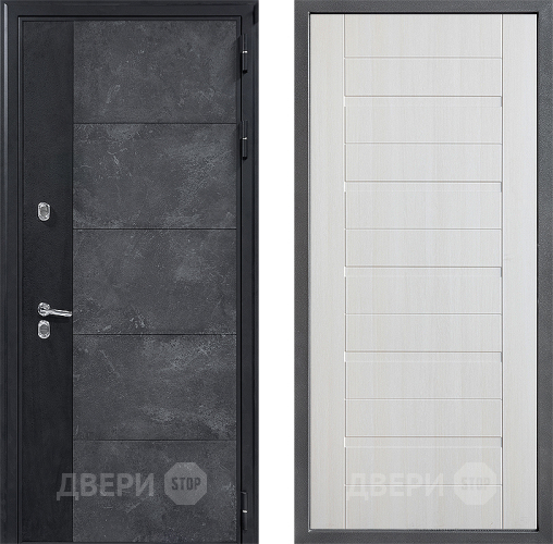 Дверь Дверной континент ДК-15 Бетон ТЕРМО ФЛ-70 Лиственница белая в Павловском Посаде