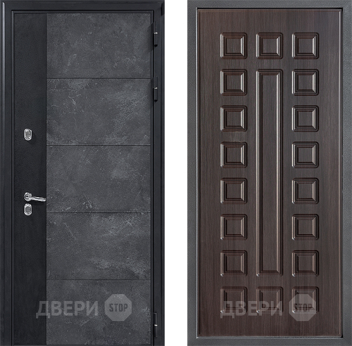 Дверь Дверной континент ДК-15 Бетон ТЕРМО ФЛ-183 Венге в Павловском Посаде
