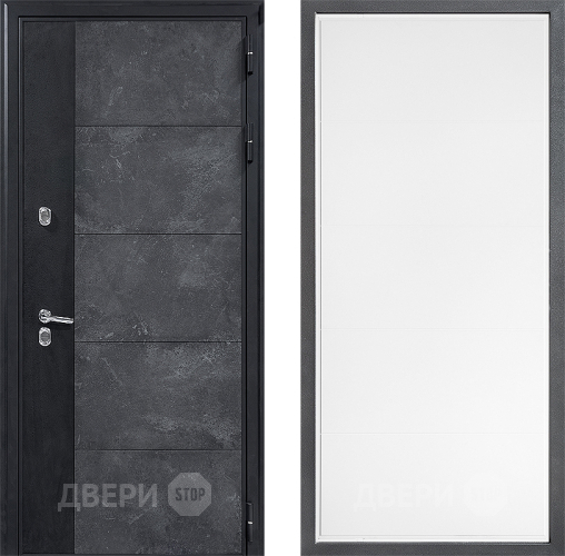Дверь Дверной континент ДК-15 Бетон ТЕРМО ФЛ-649 Белый софт в Павловском Посаде