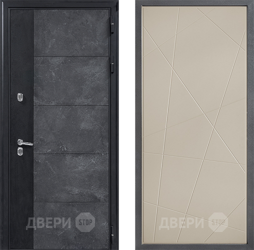 Входная металлическая Дверь Дверной континент ДК-15 Бетон ТЕРМО ФЛ-655 Капучино в Павловском Посаде