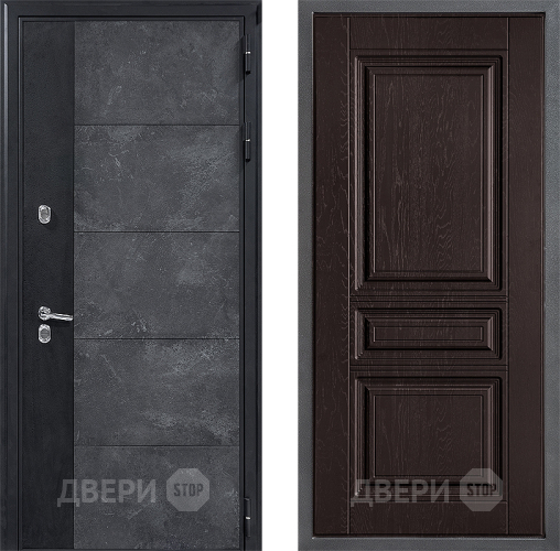 Дверь Дверной континент ДК-15 Бетон ТЕРМО ФЛ-243 Дуб шоколадный в Павловском Посаде