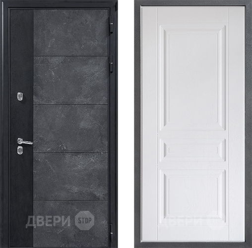 Дверь Дверной континент ДК-15 Бетон ТЕРМО ФЛ-243 Альберо Браш серебро в Павловском Посаде