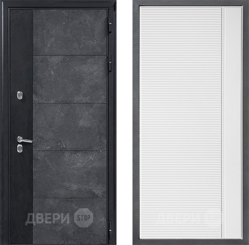 Дверь Дверной континент ДК-15 Бетон ТЕРМО ФЛ-757 Белое Стекло Софт милк в Павловском Посаде