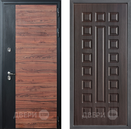 Входная металлическая Дверь Дверной континент ДК-15 Красное Дерево ТЕРМО ФЛ-183 Венге в Павловском Посаде