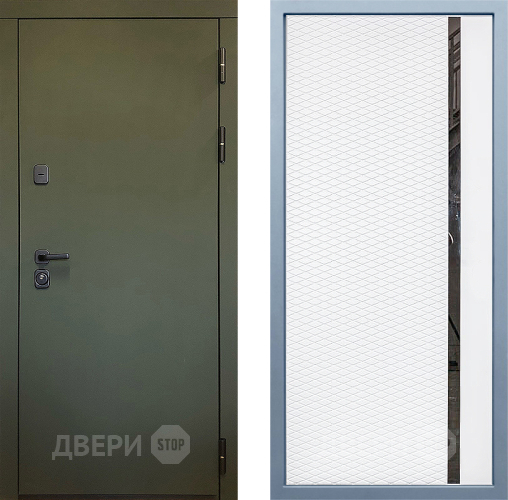 Входная металлическая Дверь Дива МД-61 МХ-47 Белый матовый в Павловском Посаде