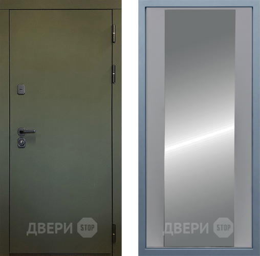 Входная металлическая Дверь Дива МД-61 Д-15 Зеркало Силк Маус в Павловском Посаде