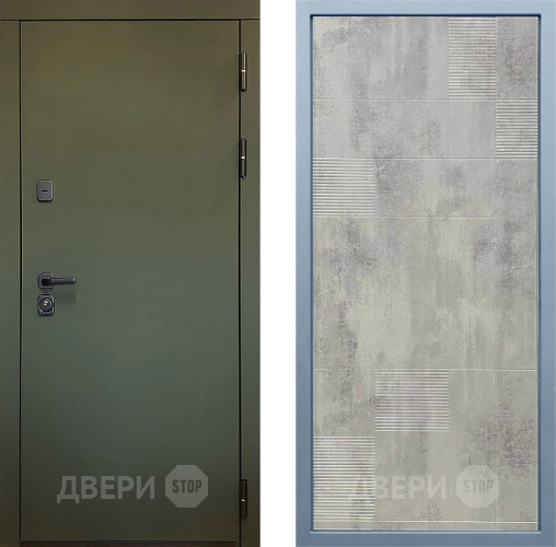 Входная металлическая Дверь Дива МД-61 Д-4 Бетон темный в Павловском Посаде