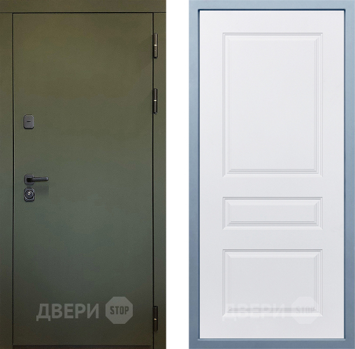 Входная металлическая Дверь Дива МД-61 Д-13 Белый в Павловском Посаде