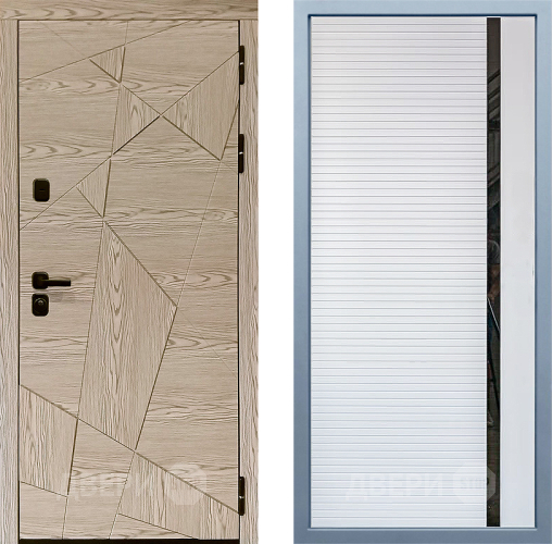 Входная металлическая Дверь Дива МД-97/1 МХ-45 Белый матовый в Павловском Посаде