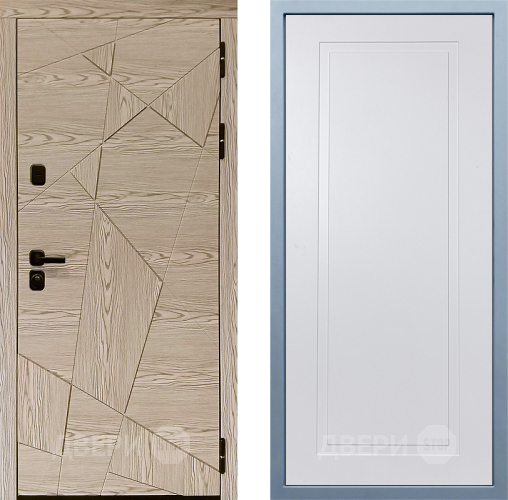 Входная металлическая Дверь Дива МД-97/1 Н-10 Белый в Павловском Посаде