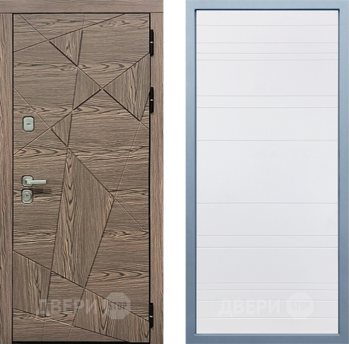 Входная металлическая Дверь Дива МД-97/2 Д-5 Белый в Павловском Посаде