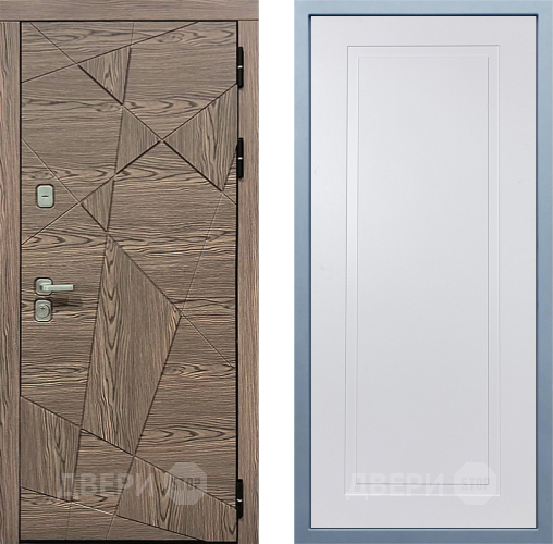 Входная металлическая Дверь Дива МД-97/2 Н-10 Белый в Павловском Посаде