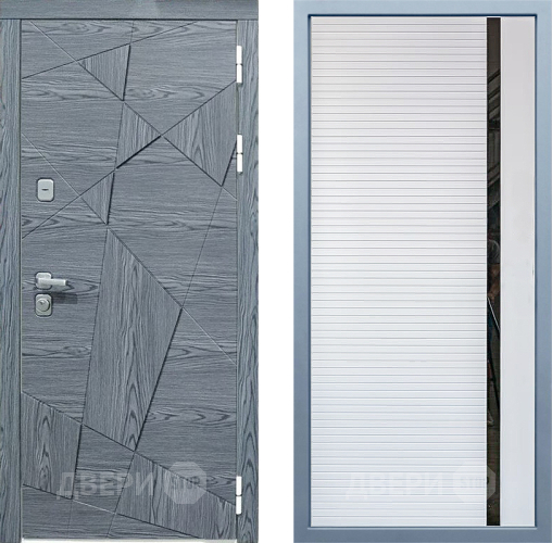 Входная металлическая Дверь Дива МД-97/3 МХ-45 Белый матовый в Павловском Посаде