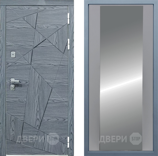Входная металлическая Дверь Дива МД-97/3 Д-15 Зеркало Силк Маус в Павловском Посаде