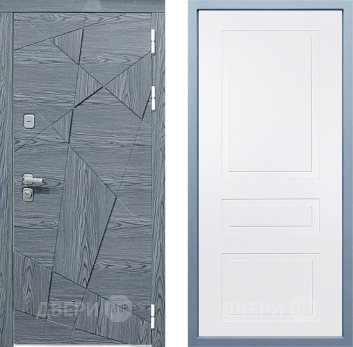 Входная металлическая Дверь Дива МД-97/3 Н-13 Белый в Павловском Посаде