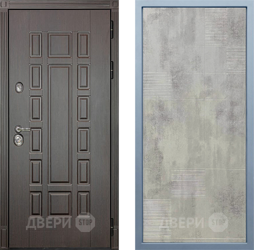 Входная металлическая Дверь Дива МД-38 Д-4 Бетон темный в Павловском Посаде