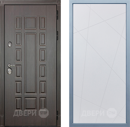 Входная металлическая Дверь Дива МД-38 Д-11 Белый в Павловском Посаде