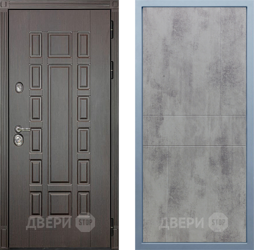 Входная металлическая Дверь Дива МД-38 М-1 Бетон темный в Павловском Посаде