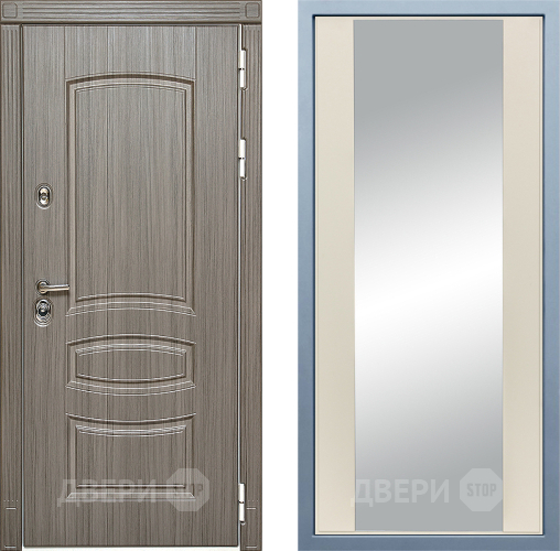 Входная металлическая Дверь Дива МД-42 Д-15 Зеркало Шампань в Павловском Посаде