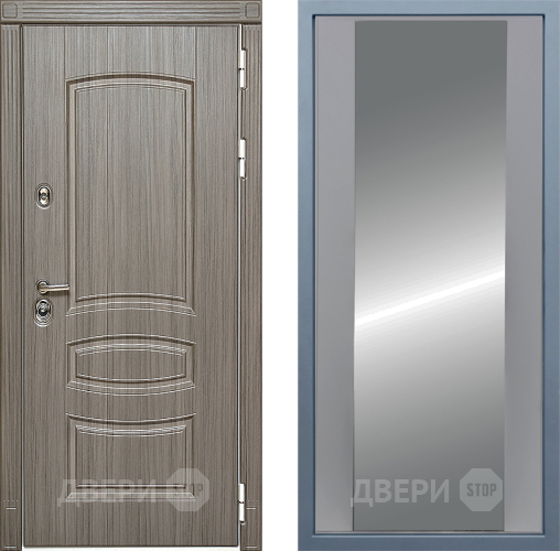 Входная металлическая Дверь Дива МД-42 Д-15 Зеркало Силк Маус в Павловском Посаде