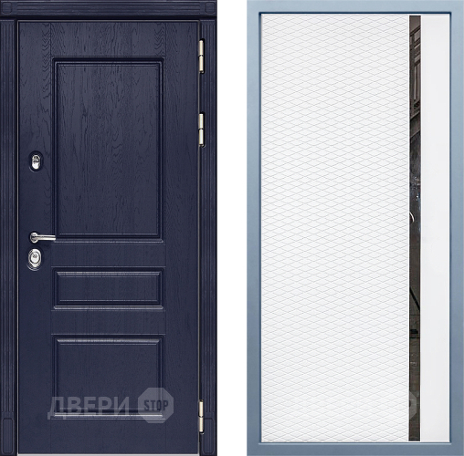 Входная металлическая Дверь Дива МД-45 МХ-47 Белый матовый в Павловском Посаде