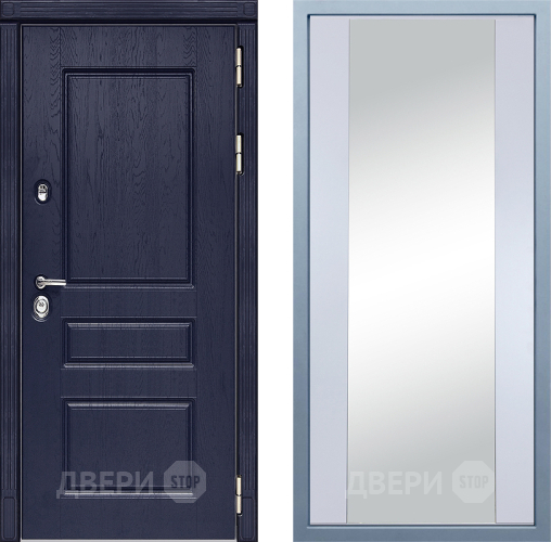 Входная металлическая Дверь Дива МД-45 Д-15 Зеркало Белый в Павловском Посаде