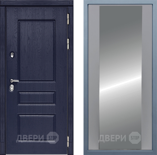 Входная металлическая Дверь Дива МД-45 Д-15 Зеркало Силк Маус в Павловском Посаде