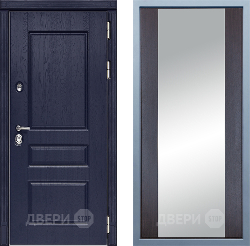 Входная металлическая Дверь Дива МД-45 Д-15 Зеркало Венге в Павловском Посаде