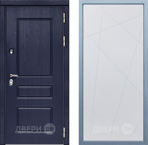 Входная металлическая Дверь Дива МД-45 Д-11 Белый в Павловском Посаде
