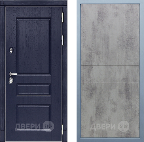 Входная металлическая Дверь Дива МД-45 М-1 Бетон темный в Павловском Посаде