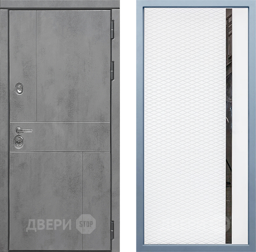 Входная металлическая Дверь Дива МД-48 МХ-47 Белый матовый в Павловском Посаде