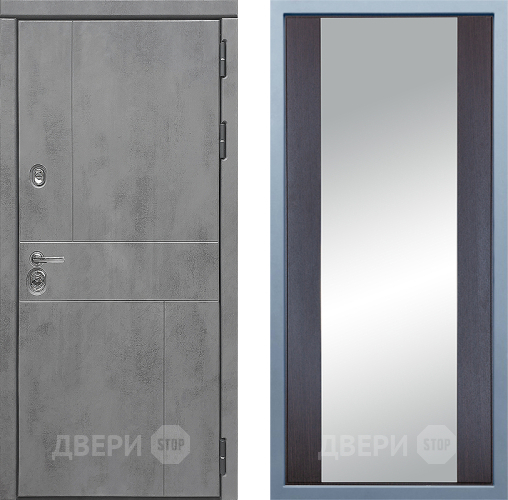 Входная металлическая Дверь Дива МД-48 Д-15 Зеркало Венге в Павловском Посаде