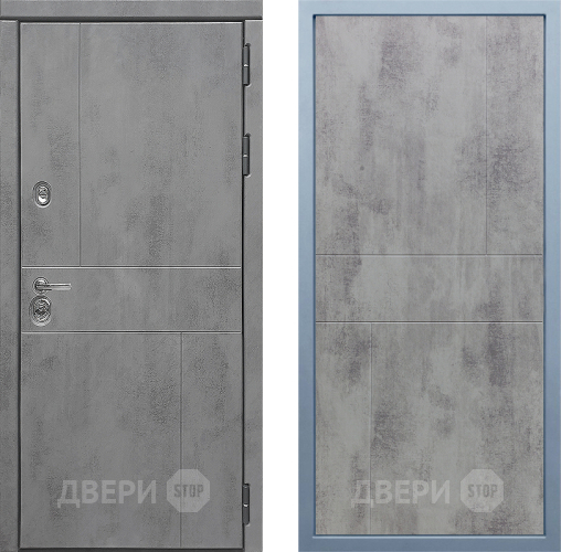 Входная металлическая Дверь Дива МД-48 М-1 Бетон темный в Павловском Посаде