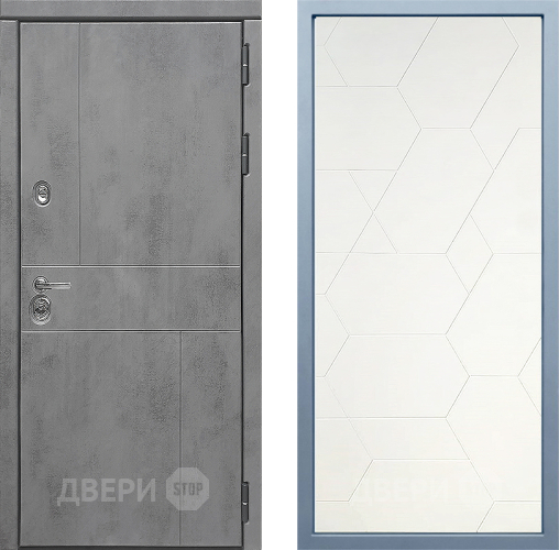 Входная металлическая Дверь Дива МД-48 М-16 Белый в Павловском Посаде