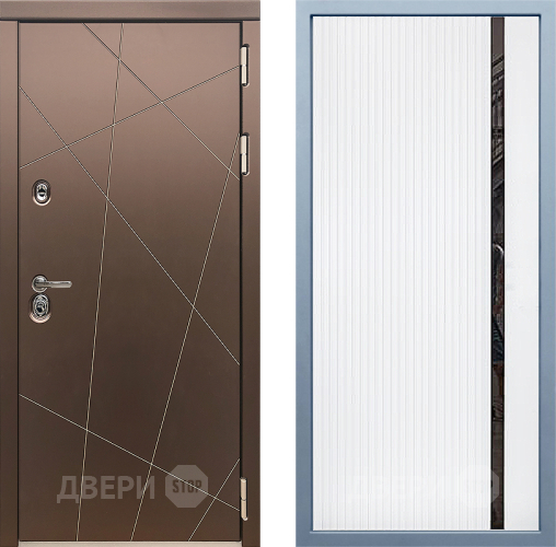 Входная металлическая Дверь Дива МД-50 МХ-46 Белый матовый в Павловском Посаде