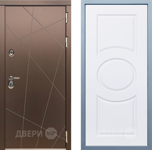 Входная металлическая Дверь Дива МД-50 Д-8 Белый в Павловском Посаде